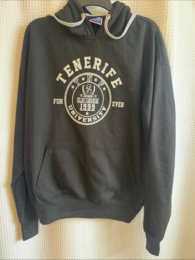Tenerife University Graphic Hoodie - Black by